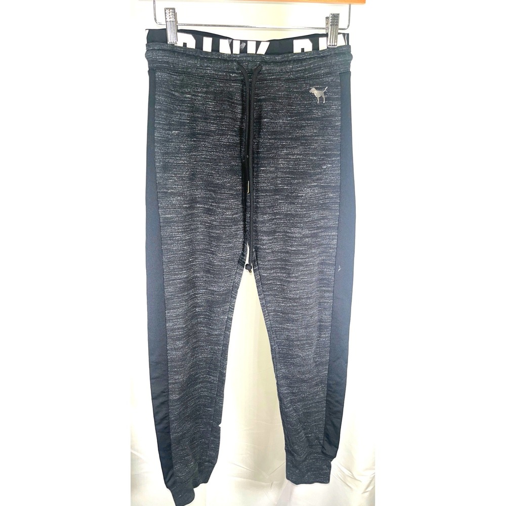 Victoria's Secret PINK Skinny Jogger Sweatpants Dark Gray Space Dye Small